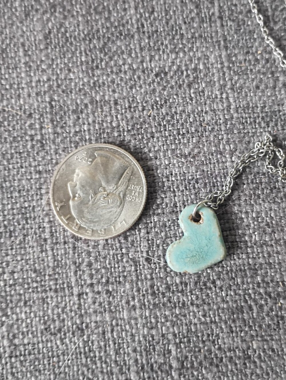 Handmade Ceramic Pendant - Picture 2 of 2
